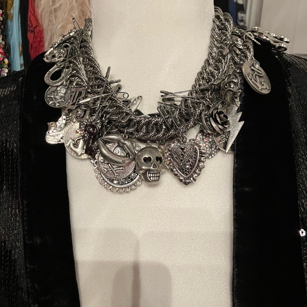 Betsey Johnson Black Label Rock Necklace